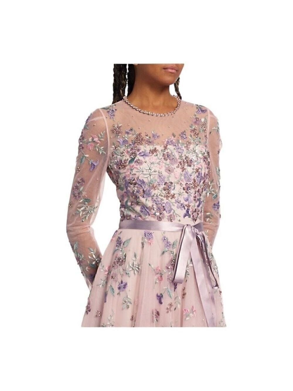 Jenny Packham Effie Floral Embroidered Dress Size 4 (uk 8) - Picture 4 of 15